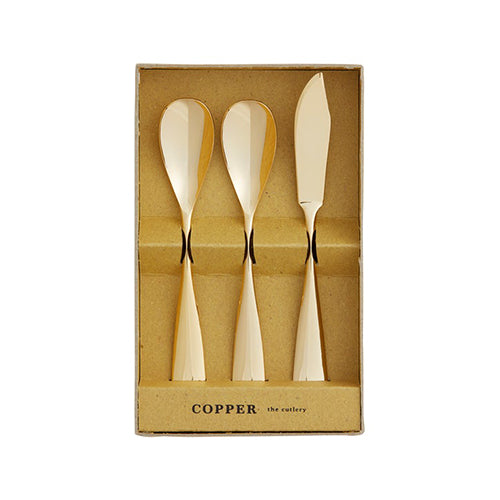 COPPER the cutlery カパーザカトラリー ギフトセット 3pc /Gold morror CIB-3GDmi