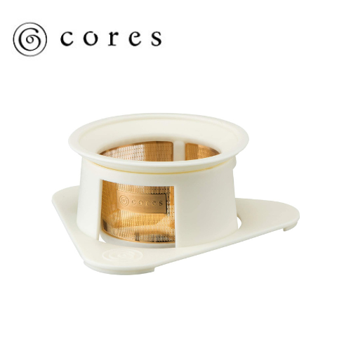 cores コレス コーヒードリッパー 丸山珈琲 共同開発 ゴールドフィルター ホワイト 1杯用 C211WH ペーパーフィルター不要 風味 香り オリジナル