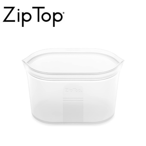 Zip Top ディッシュ L 946ml シリコン製 保存容器 レンジ 食洗器対応 ホワイト ジップ トップ