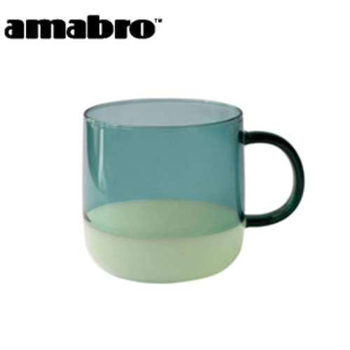 amabro アマブロ ツートーンマグ マグカップ 耐熱ガラス b133-002-014-1-1 グリーン