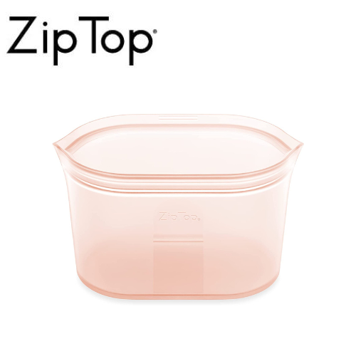 ジップトップ シリコン製 保存容器 日本正規品 ディッシュ L 946ml レンジ 食洗器対応 ピーチ ZipTop