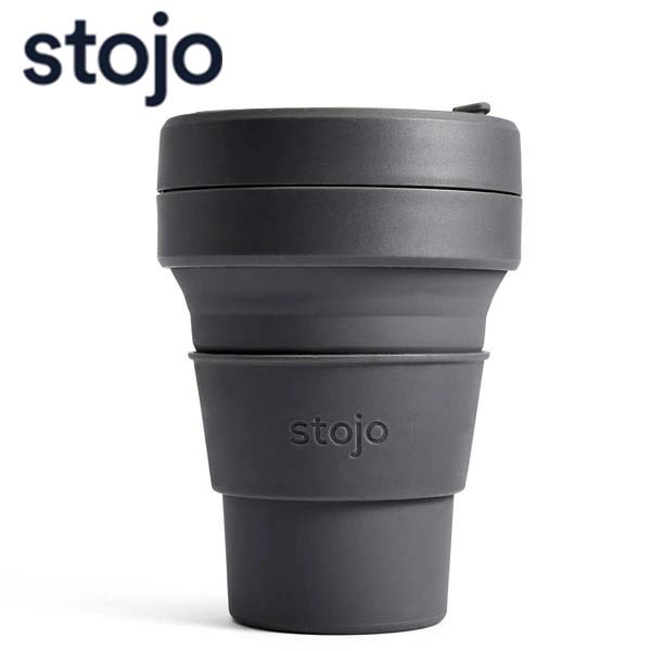 stojo（ストージョ）BIGGIE 16oz/470ml カーボン 径100xH13.8cm 04001108